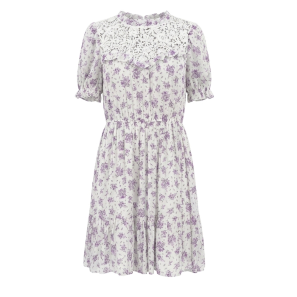 E & M Women's Floral Lace Dress